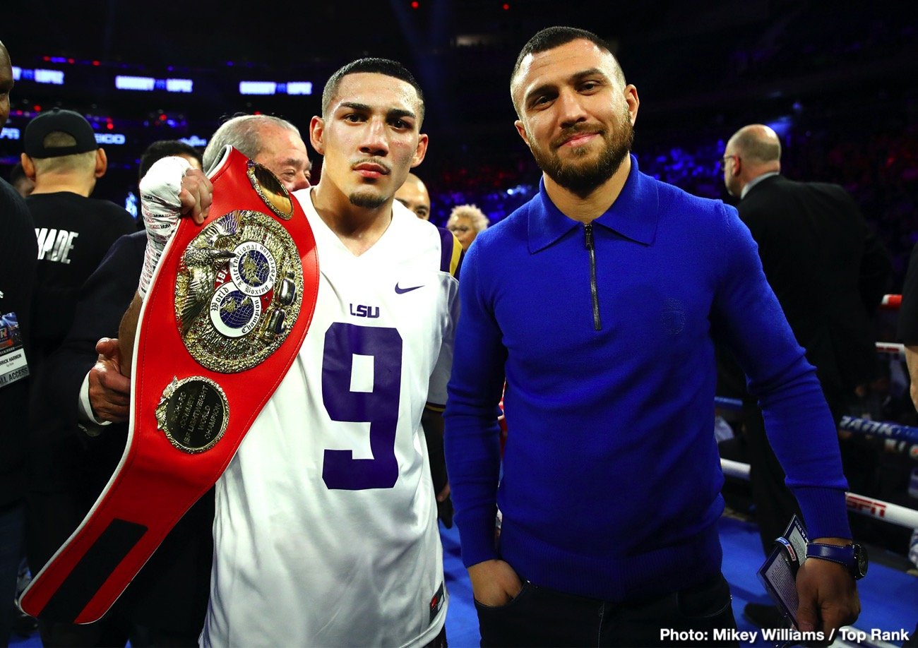 Teofimo Lopez COMMANDS Vasily Lomachenko: "Bring my belts"