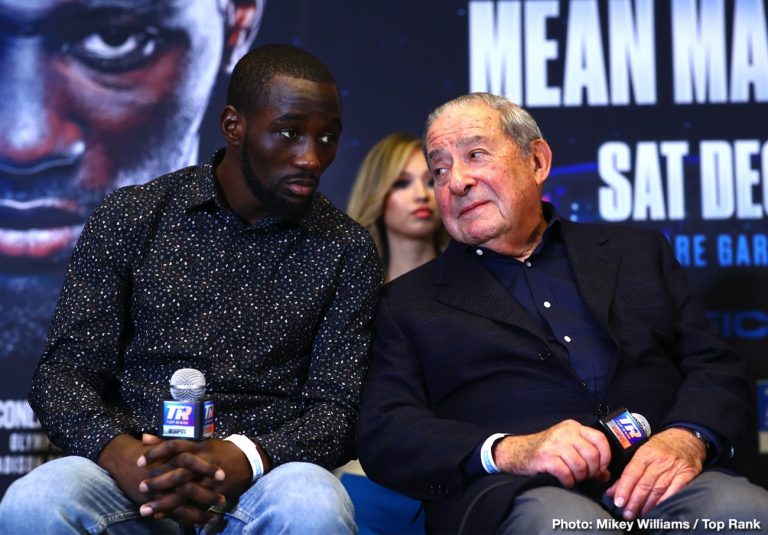 Bob Arum: I don't care if Crawford got mad at me, I'm losing money on him