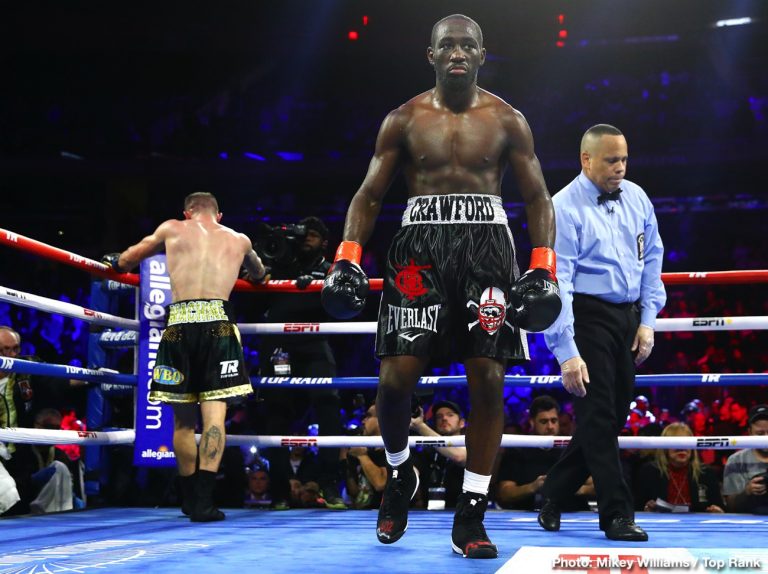 RESULTS: Terence Crawford smashes Kavaliauskas & Teofimo Lopez TKOs Commey