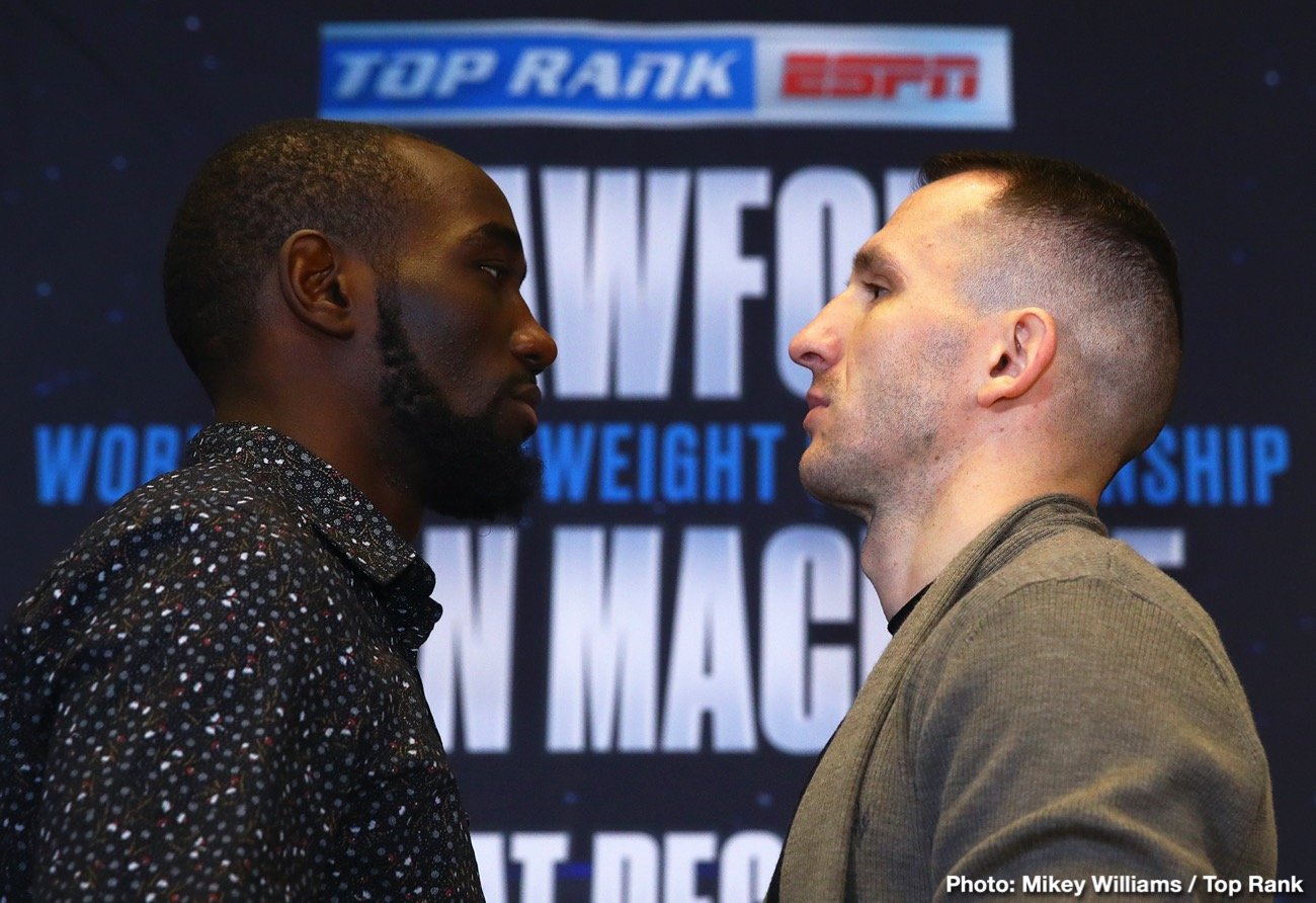 Crawford vs. Kavaliauskas & Commey vs. Lopez quotes for Saturday