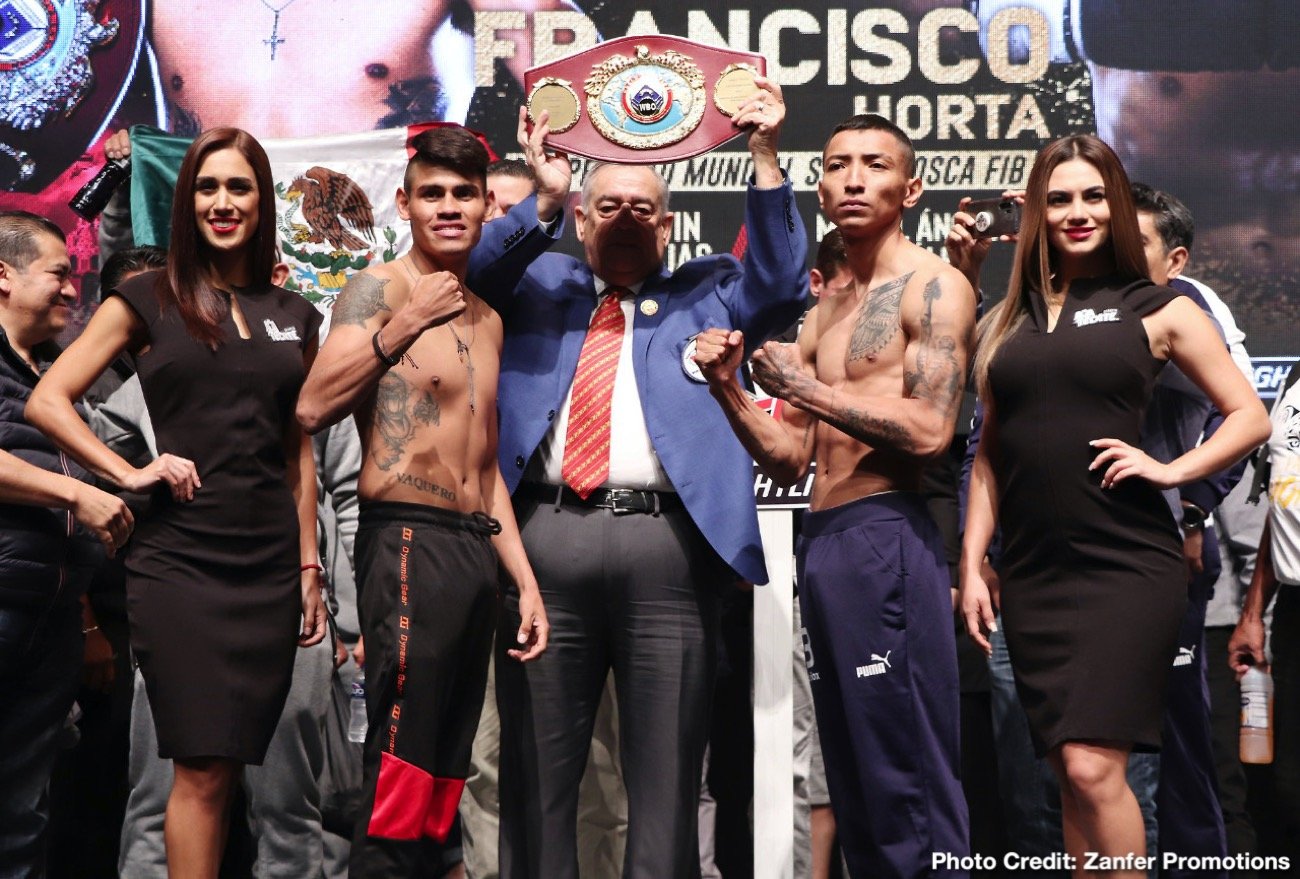 Emanuel Navarrete vs. Francisco Horta & Jerwin Ancajas vs. Miguel Gonzalez - Official weights