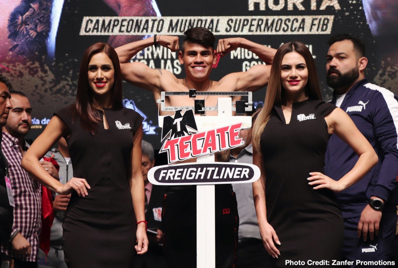 Emanuel Navarrete vs. Francisco Horta & Jerwin Ancajas vs. Miguel Gonzalez - Official weights