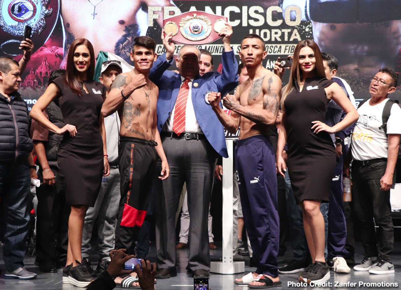 Emanuel Navarrete vs. Francisco Horta & Jerwin Ancajas vs. Miguel Gonzalez - Official weights