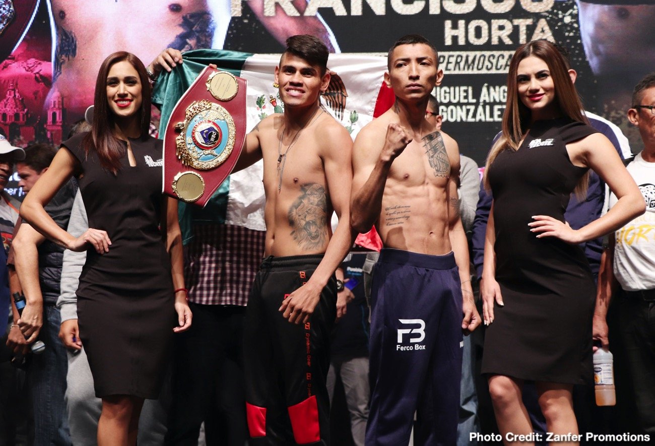 Emanuel Navarrete vs. Francisco Horta & Jerwin Ancajas vs. Miguel Gonzalez - Official weights