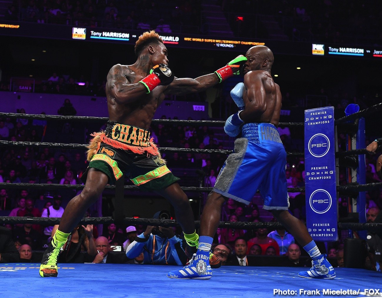 RESULTS: Jermell Charlo TKOs Tony Harrison in round 11