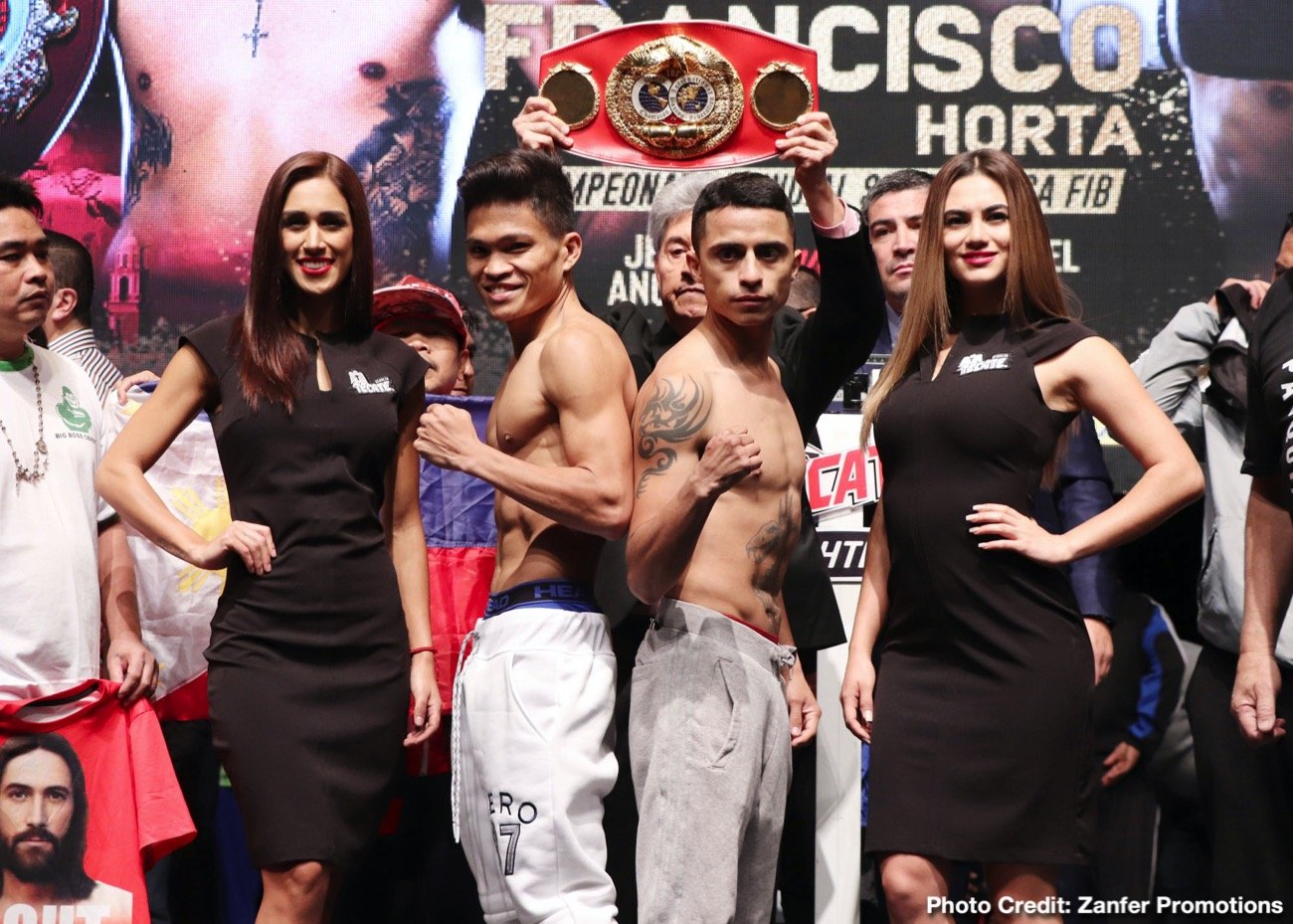 Emanuel Navarrete vs. Francisco Horta & Jerwin Ancajas vs. Miguel Gonzalez - Official weights