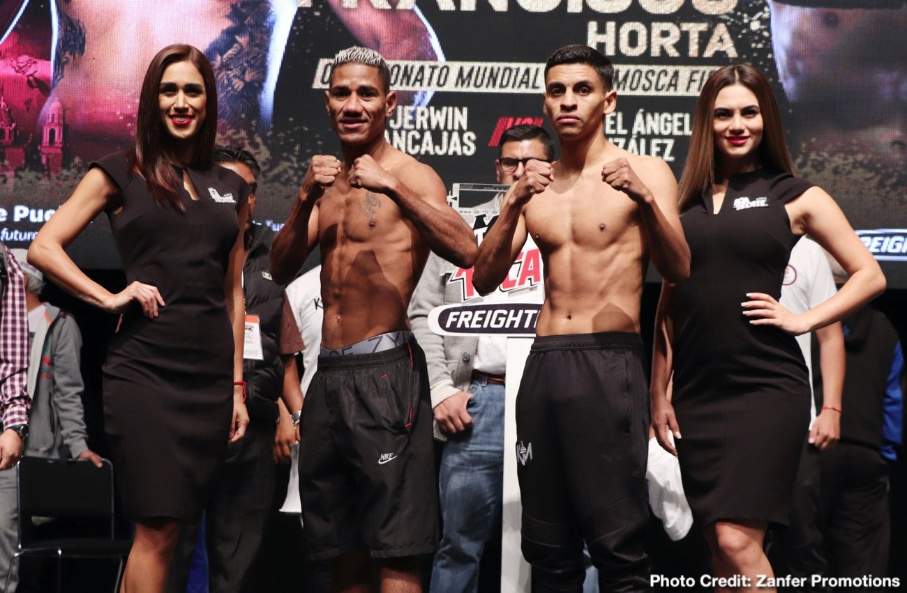 Emanuel Navarrete vs. Francisco Horta & Jerwin Ancajas vs. Miguel Gonzalez - Official weights