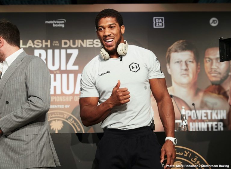 Anthony Joshua warns Mike Tyson: We're bigger, we're stronger