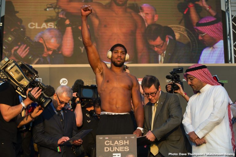Anthony Joshua ready to tear through the division says Hearn