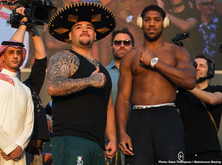 WATCH LIVE: Andy Ruiz v Anthony Joshua 2: Weigh In Livestream