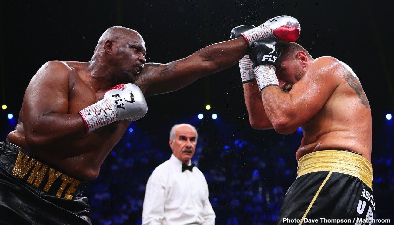 Anthony Joshua riles up Dillian Whyte after threatening to slug him