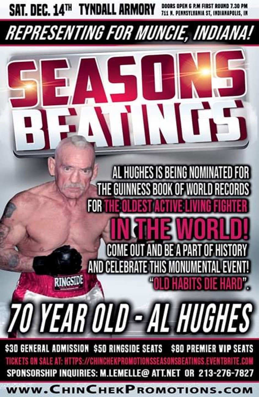 70 Year Old Fighter Al Hughes Jr, A Ranked Middleweight In The 1970s, Wins Comeback Fight After 36 Years Inactive!