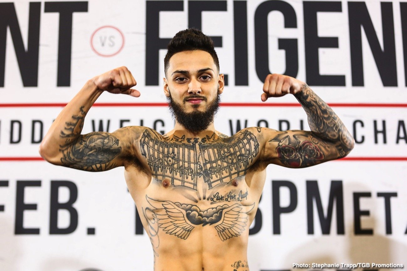 Caleb Plant - Vincent Feigenbutz Official Weigh In Results