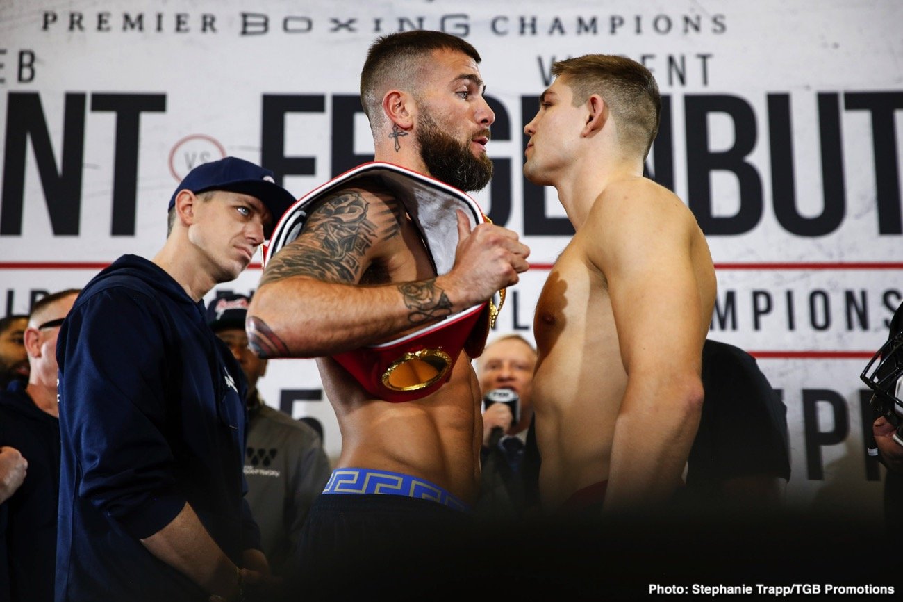 Caleb Plant - Vincent Feigenbutz Official Weigh In Results