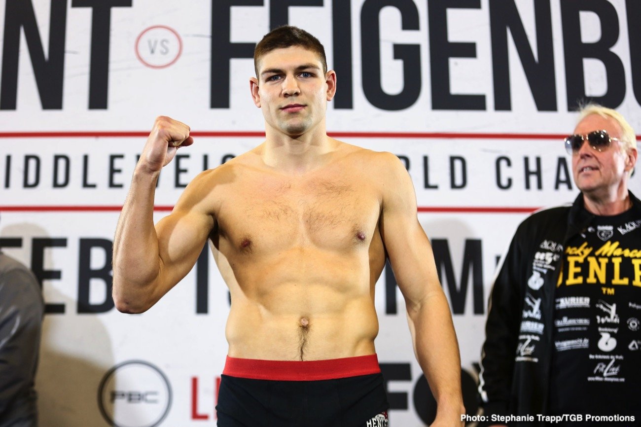 Caleb Plant - Vincent Feigenbutz Official Weigh In Results