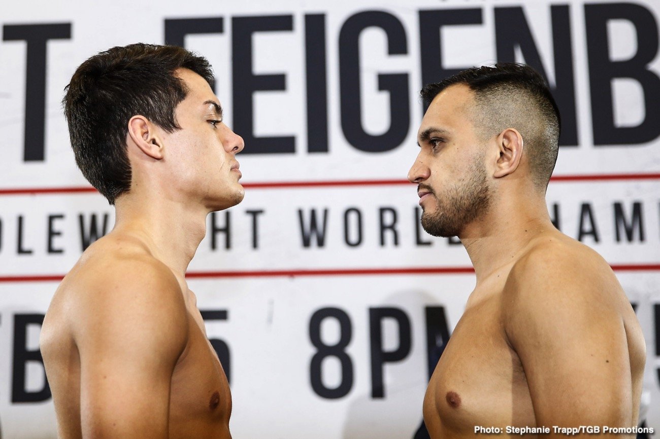 Caleb Plant - Vincent Feigenbutz Official Weigh In Results