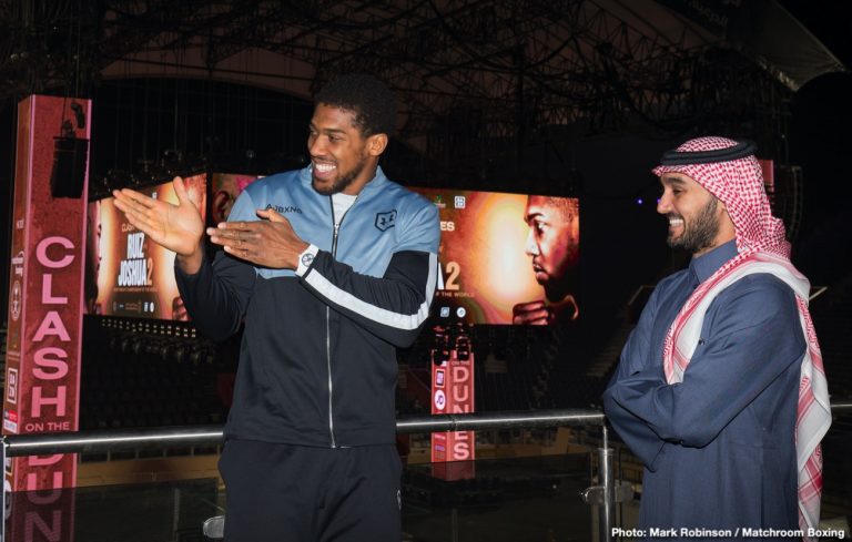 Anthony Joshua willing to lose a title to make bigger fight