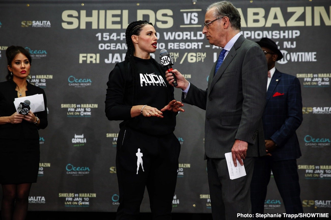 Claressa Shields and Ivana Habazin - weigh-in results