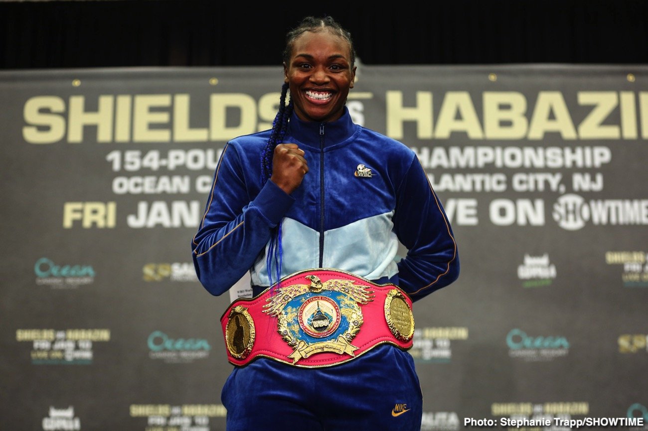 Claressa Shields and Ivana Habazin - weigh-in results