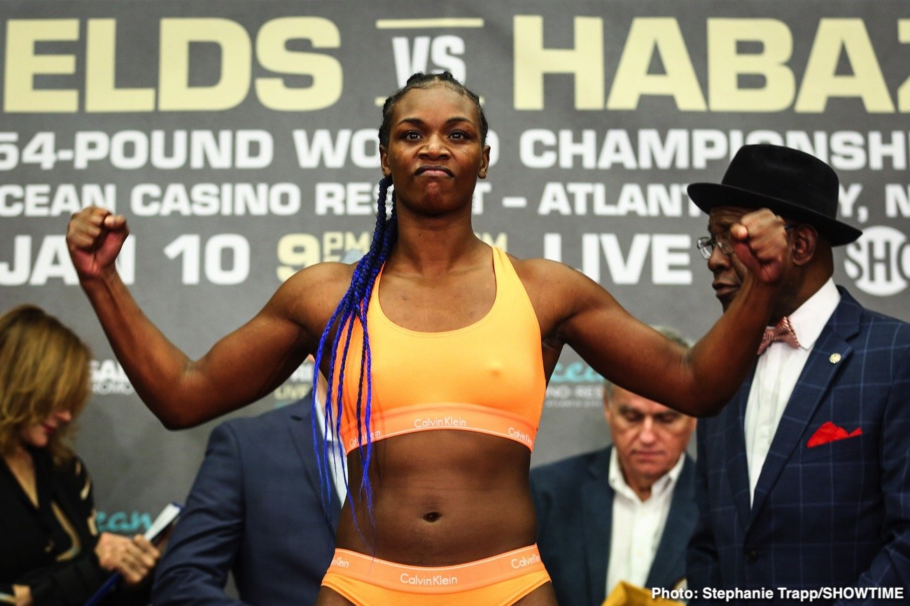 Claressa Shields and Ivana Habazin - weigh-in results
