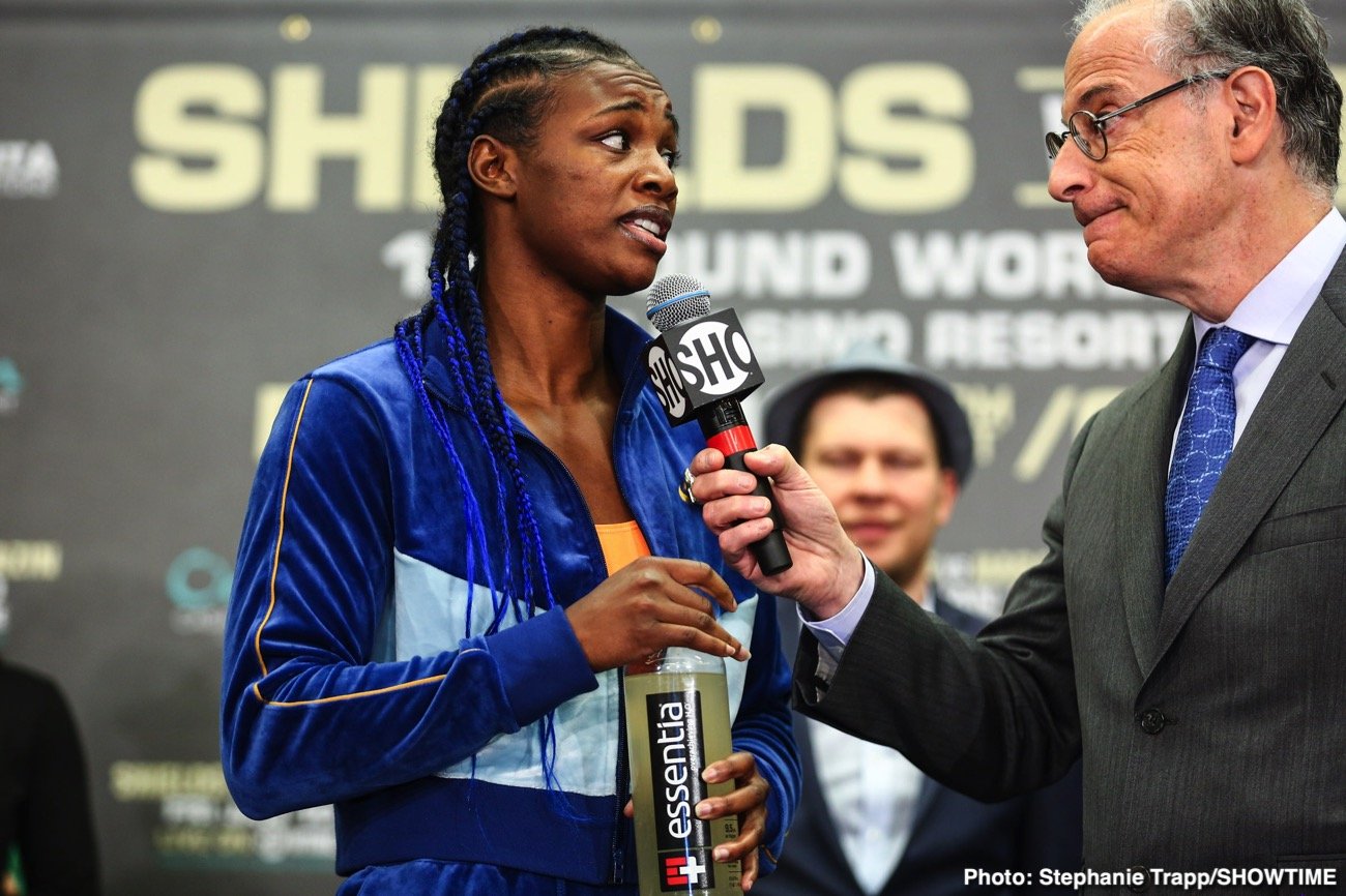 Claressa Shields and Ivana Habazin - weigh-in results