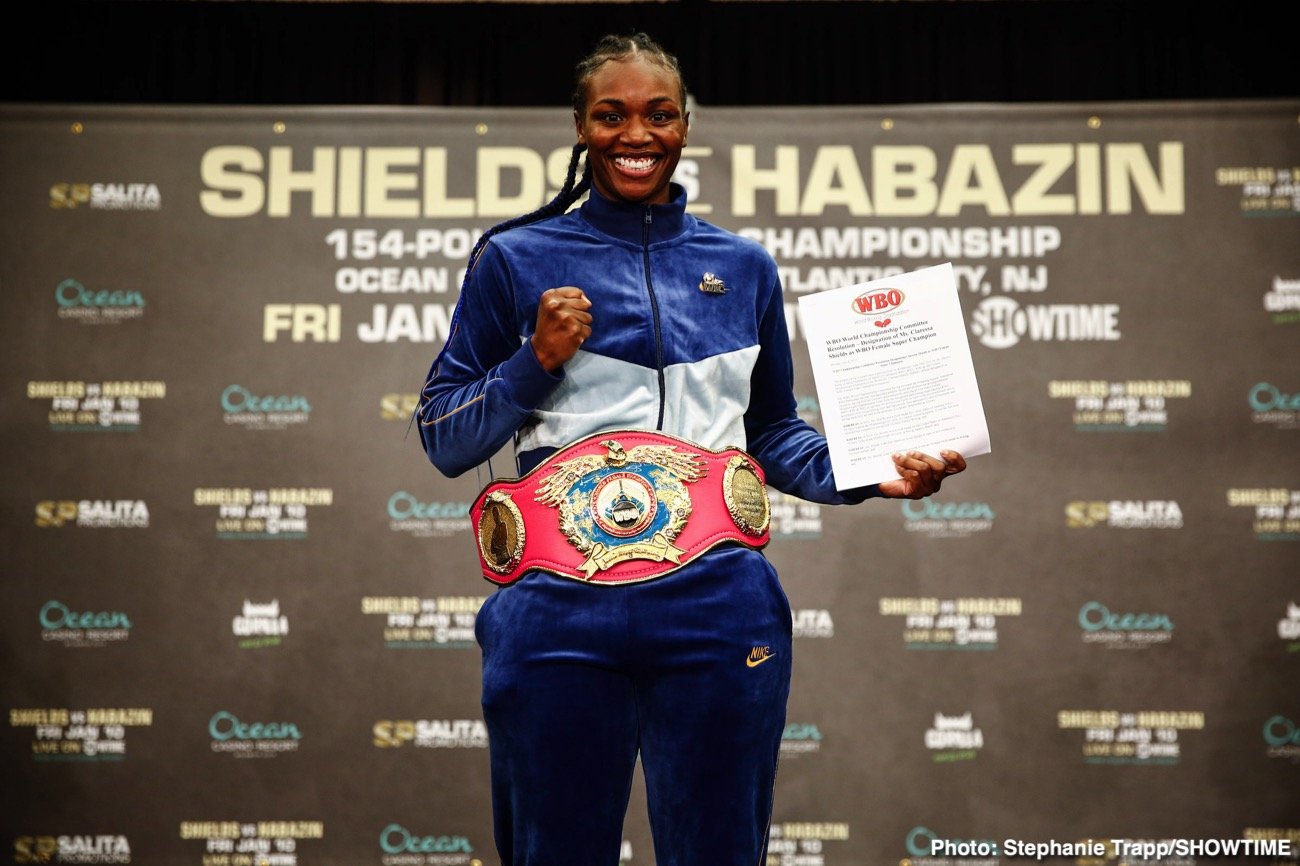 Claressa Shields and Ivana Habazin - weigh-in results