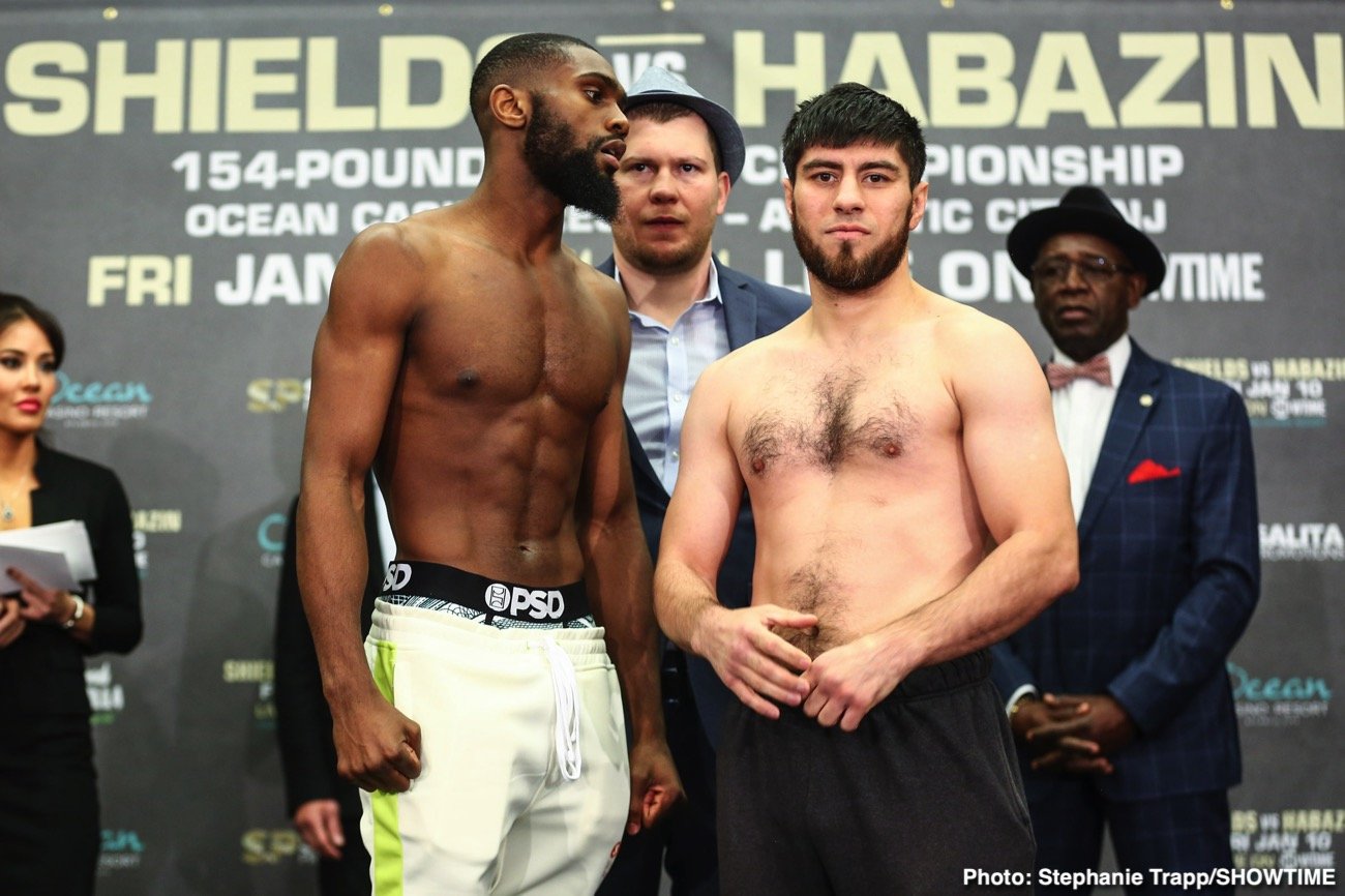 Claressa Shields and Ivana Habazin - weigh-in results