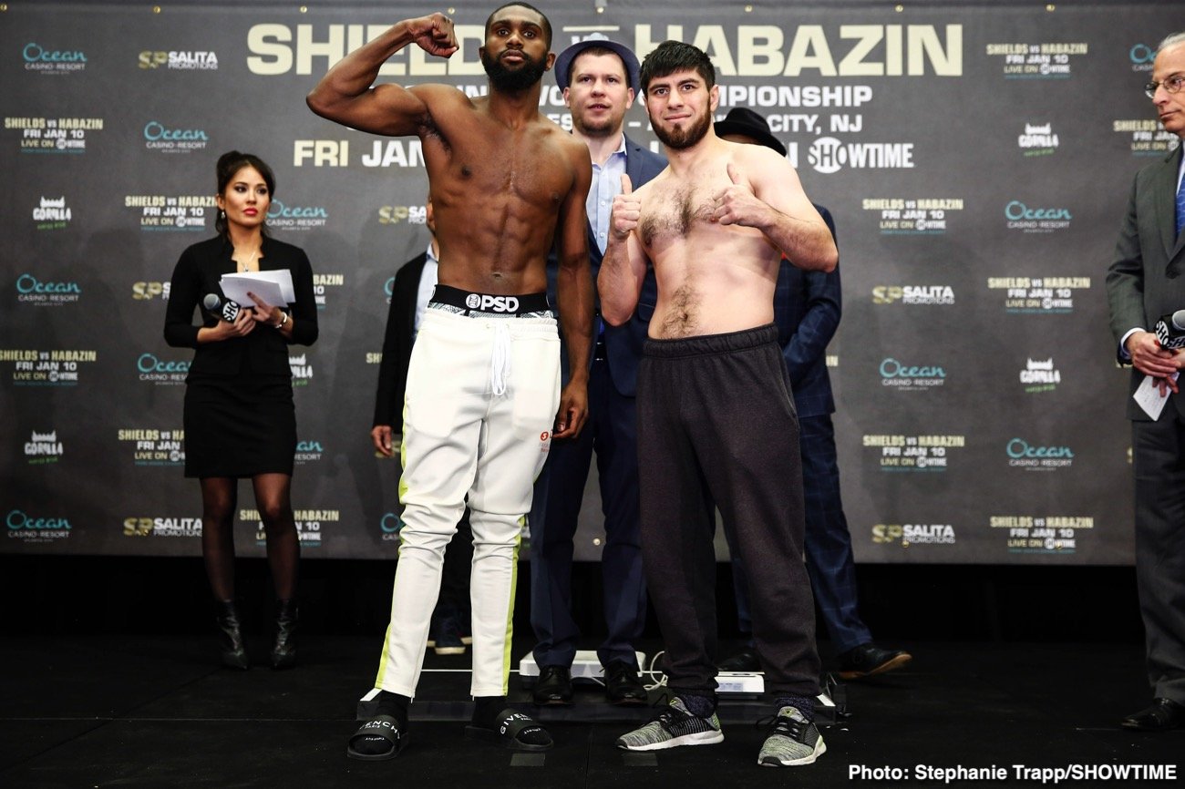 Claressa Shields and Ivana Habazin - weigh-in results