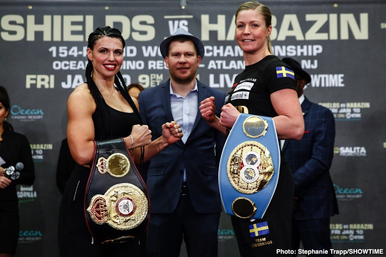 Claressa Shields and Ivana Habazin - weigh-in results