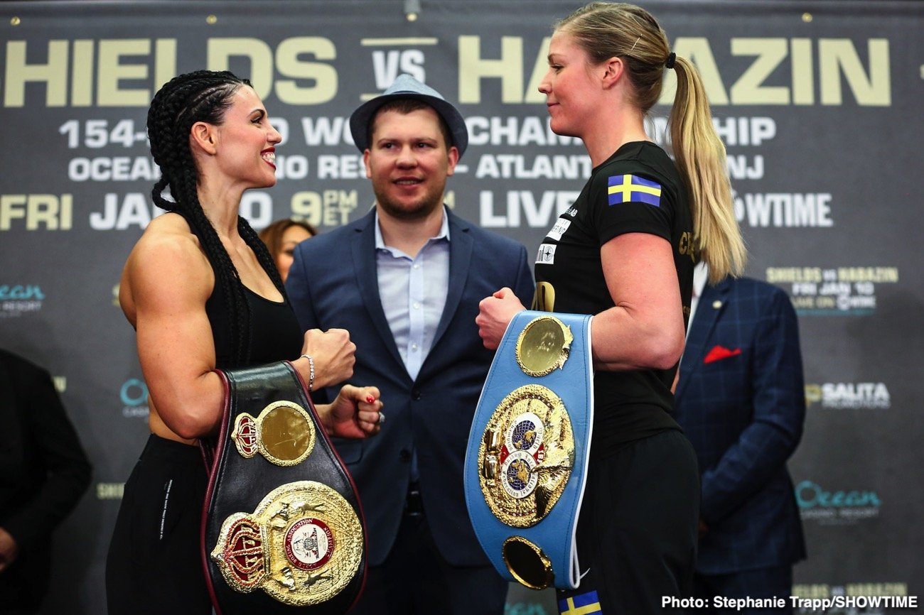 Claressa Shields and Ivana Habazin - weigh-in results