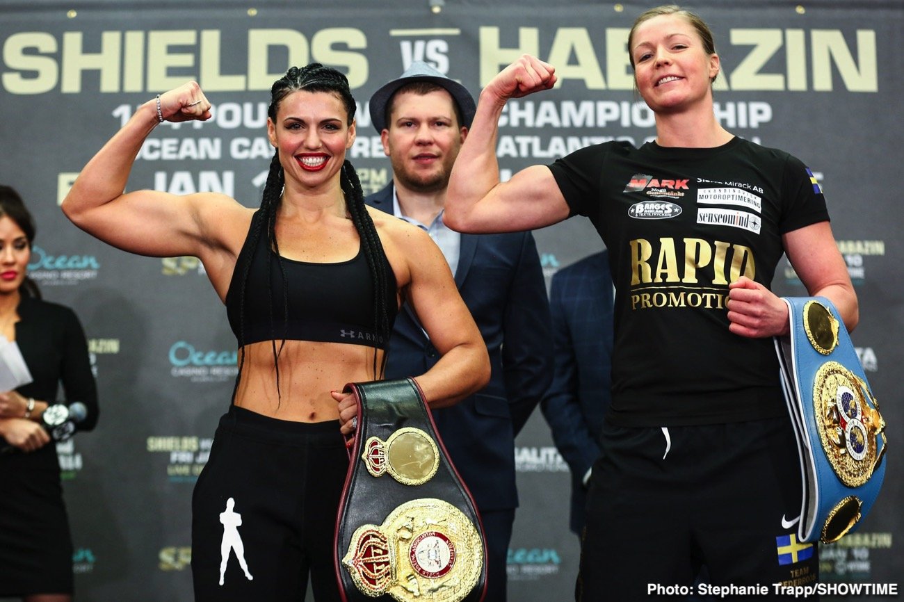Claressa Shields and Ivana Habazin - weigh-in results