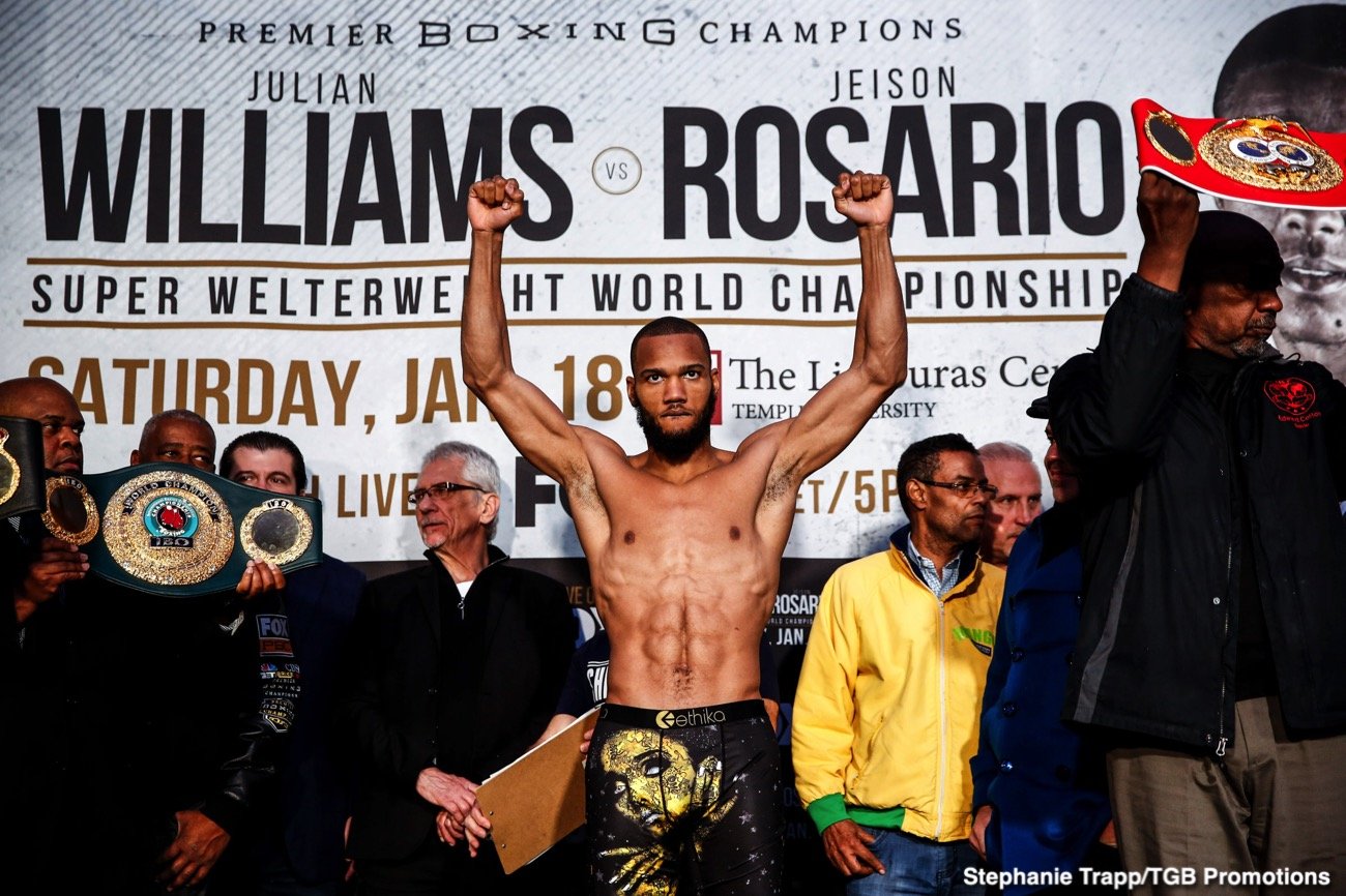 Julian Williams all set ahead of unified world title defense this Saturday in Philadelphia