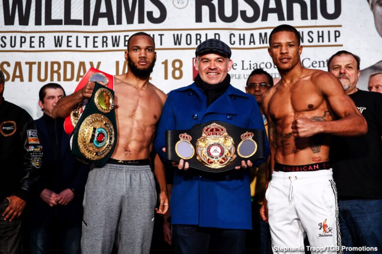 Julian Williams vs. Jeison Rosario - Weigh In Results & Photos