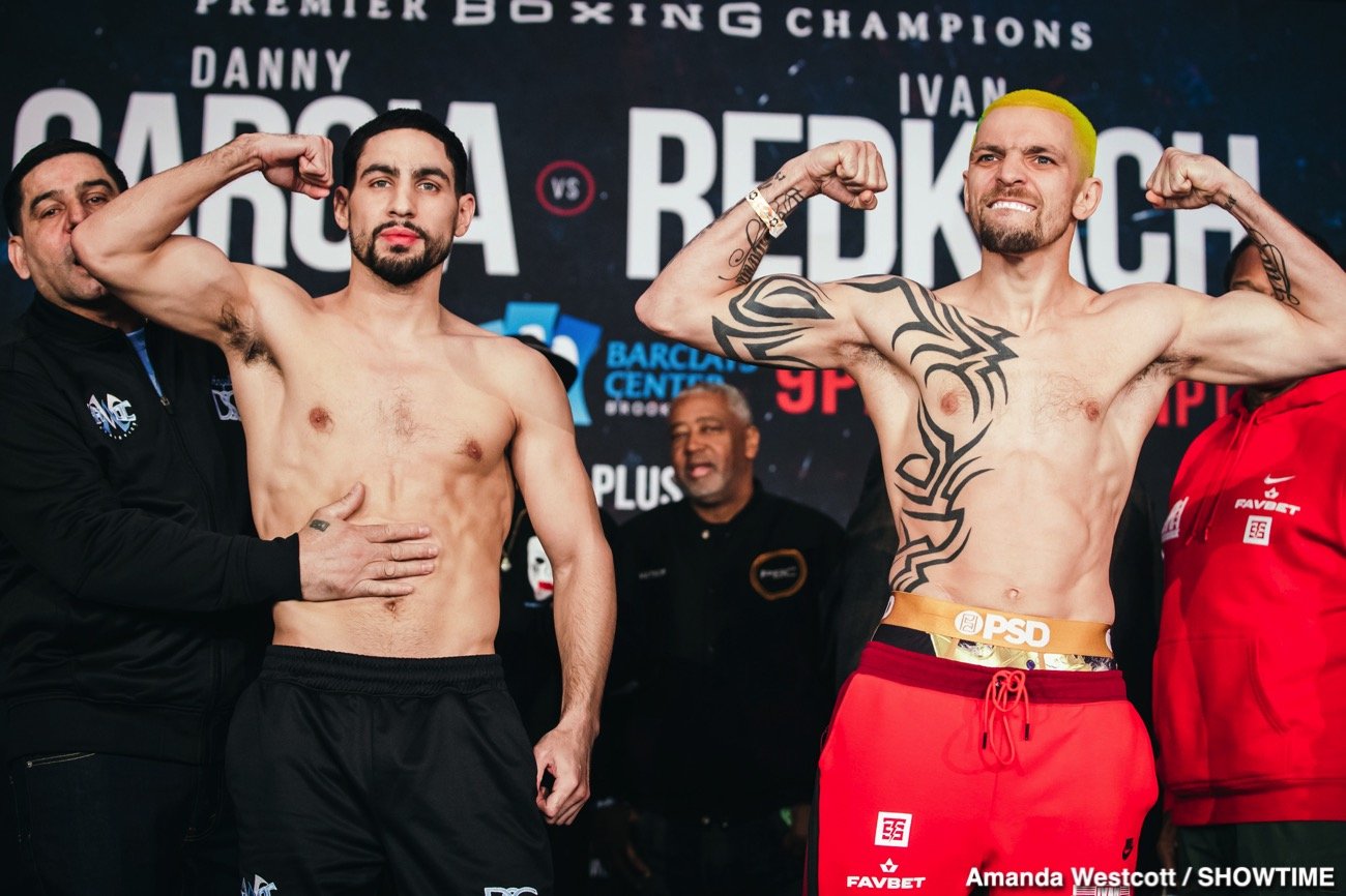 Danny Garcia vs. Ivan Redkach & Jarrett Hurd vs. Francisco Santa - weigh-in results