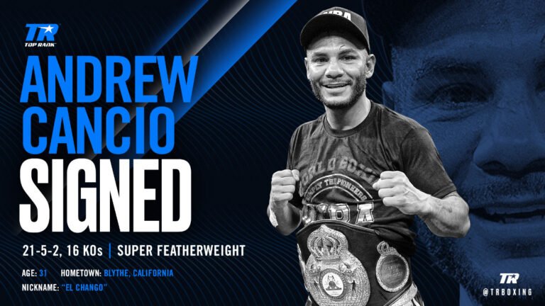Andrew Cancio inks with Top Rank