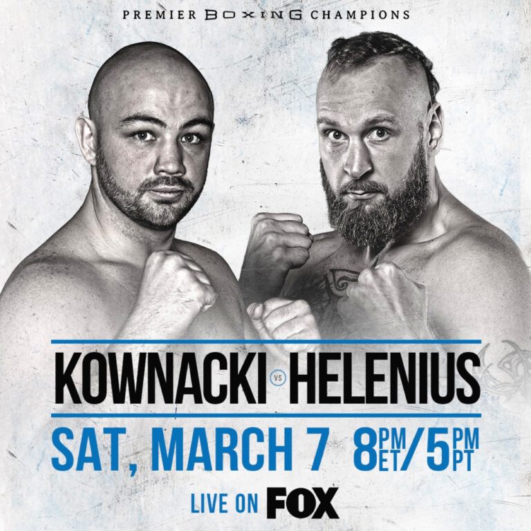 Adam Kownacki battles Robert Helenius on March 7 on PBC on FOX