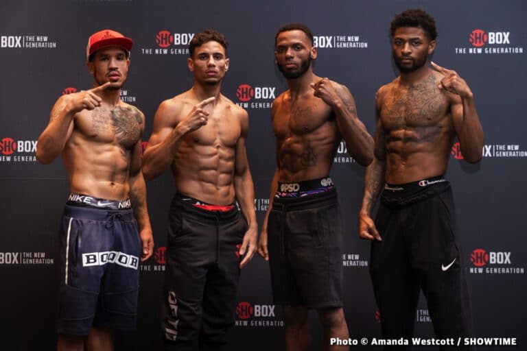 Ortiz Vs. Albright Official SHOBOX Weights, Quotes And Photos