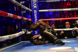Wilder - Fury II - February 22, 2020 Deontay Wilder, Tyson Fury - Tyson Fury was as good as his word and then some tonight in Las Vegas. Jumping right on Deontay Wilder as he said he would do, Fury gave Wilder an absolute beating for six-and-a-half rounds. Bloodied, battered and downed twice during the one-sided fight, Wilder was finally saved by his corner as the towel was thrown in at the 1.39 mark of round seven.