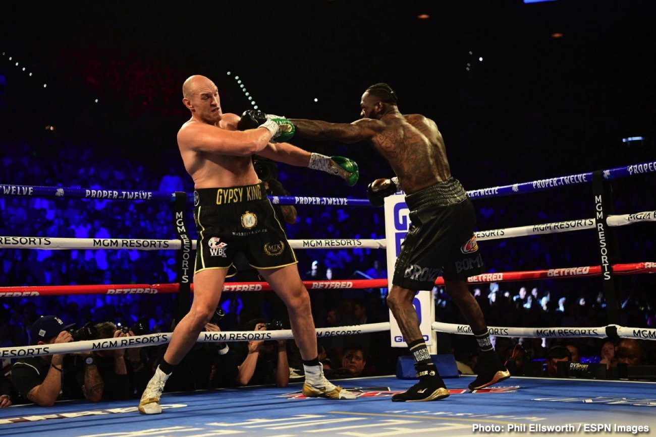 Tyson Fury Says He’ll Punish Deontay Wilder Inside The Ring