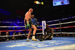 Wilder - Fury II - February 22, 2020 Deontay Wilder, Tyson Fury - Tyson Fury was as good as his word and then some tonight in Las Vegas. Jumping right on Deontay Wilder as he said he would do, Fury gave Wilder an absolute beating for six-and-a-half rounds. Bloodied, battered and downed twice during the one-sided fight, Wilder was finally saved by his corner as the towel was thrown in at the 1.39 mark of round seven.