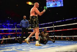 Wilder - Fury II - February 22, 2020 Deontay Wilder, Tyson Fury - Tyson Fury was as good as his word and then some tonight in Las Vegas. Jumping right on Deontay Wilder as he said he would do, Fury gave Wilder an absolute beating for six-and-a-half rounds. Bloodied, battered and downed twice during the one-sided fight, Wilder was finally saved by his corner as the towel was thrown in at the 1.39 mark of round seven.