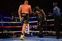 Wilder - Fury II - February 22, 2020 Deontay Wilder, Tyson Fury - Tyson Fury was as good as his word and then some tonight in Las Vegas. Jumping right on Deontay Wilder as he said he would do, Fury gave Wilder an absolute beating for six-and-a-half rounds. Bloodied, battered and downed twice during the one-sided fight, Wilder was finally saved by his corner as the towel was thrown in at the 1.39 mark of round seven.