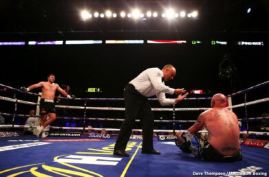 Dave Allen vs Dorian Darch David Allen, Dorian Darch, Eddie Hearn, Kell Brook, Kid Galahad, Mark DeLuca - Kell Brook (39-2, 27 KOs) looked as good as new on Saturday night in returning from a 14 month layoff to crush his over-matched opponent Mark DeLuca (24-2, 13 KOs) in stopping him in the 7th round at the FlyDSA Arena in Sheffield, England.