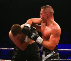 Callum Beardow vs Pawel Martyniuk David Allen, Dorian Darch, Eddie Hearn, Kell Brook, Kid Galahad, Mark DeLuca - Kell Brook (39-2, 27 KOs) looked as good as new on Saturday night in returning from a 14 month layoff to crush his over-matched opponent Mark DeLuca (24-2, 13 KOs) in stopping him in the 7th round at the FlyDSA Arena in Sheffield, England.