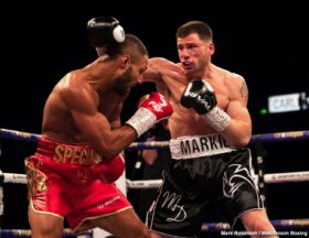 Kell Brook vs Mark DeLuca, Claudio Marrero, Kell Brook, Kid Galahad, Liam Smith, Mark DeLuca - Kell Brook returned from a 14 month hiatus from the ring to stop Mark DeLuca in seven rounds at the FlyDSA Arena in Sheffield, live on Sky Sports in the UK and DAZN in the US.