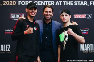 DAZN Jay Harris Jessie Vargas Joseph Parker Julio Cesar Martinez Kal Yafai Mikey Garcia Roman Gonzalez Shawndell Winters