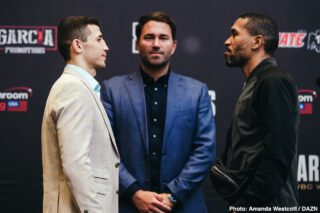 DAZN Jay Harris Jessie Vargas Joseph Parker Julio Cesar Martinez Kal Yafai Mikey Garcia Roman Gonzalez Shawndell Winters