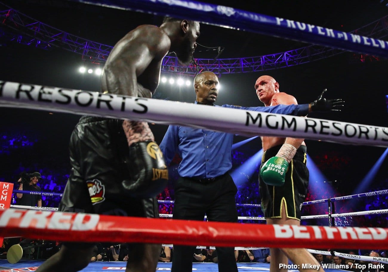 Deontay Wilder, Tyson Fury boxing image / photo