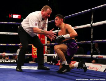 Donte Dixon vs Eduardo Valverde David Allen, Dorian Darch, Eddie Hearn, Kell Brook, Kid Galahad, Mark DeLuca - Kell Brook (39-2, 27 KOs) looked as good as new on Saturday night in returning from a 14 month layoff to crush his over-matched opponent Mark DeLuca (24-2, 13 KOs) in stopping him in the 7th round at the FlyDSA Arena in Sheffield, England.