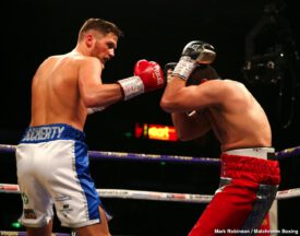 John Docherty vs Pablo Mendoza Claudio Marrero, Kell Brook, Kid Galahad, Liam Smith, Mark DeLuca - Kell Brook returned from a 14 month hiatus from the ring to stop Mark DeLuca in seven rounds at the FlyDSA Arena in Sheffield, live on Sky Sports in the UK and DAZN in the US.